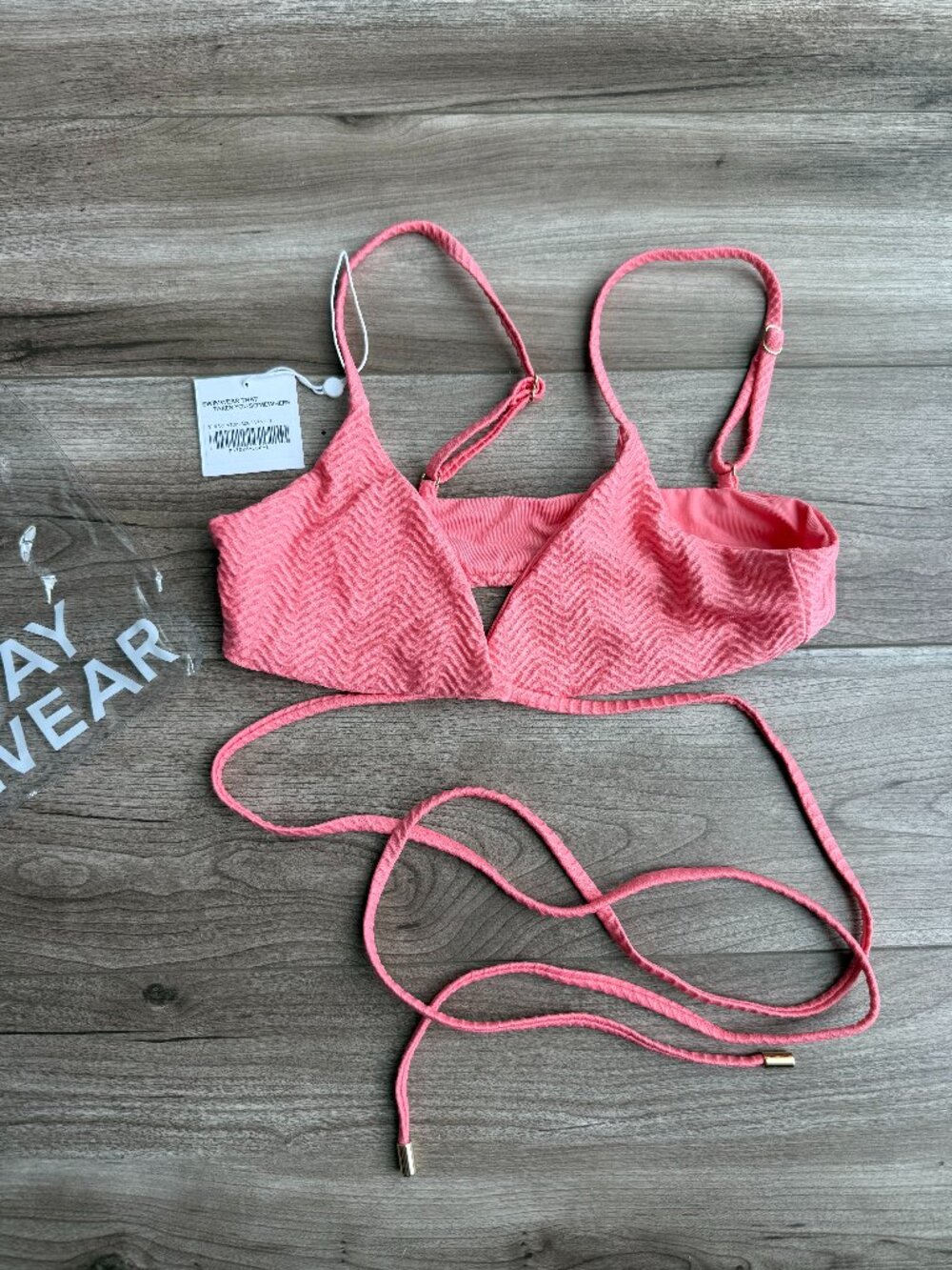 Monday Swimwear St. Martin Bikini Top in Size P / XS Azalea Pink Color
